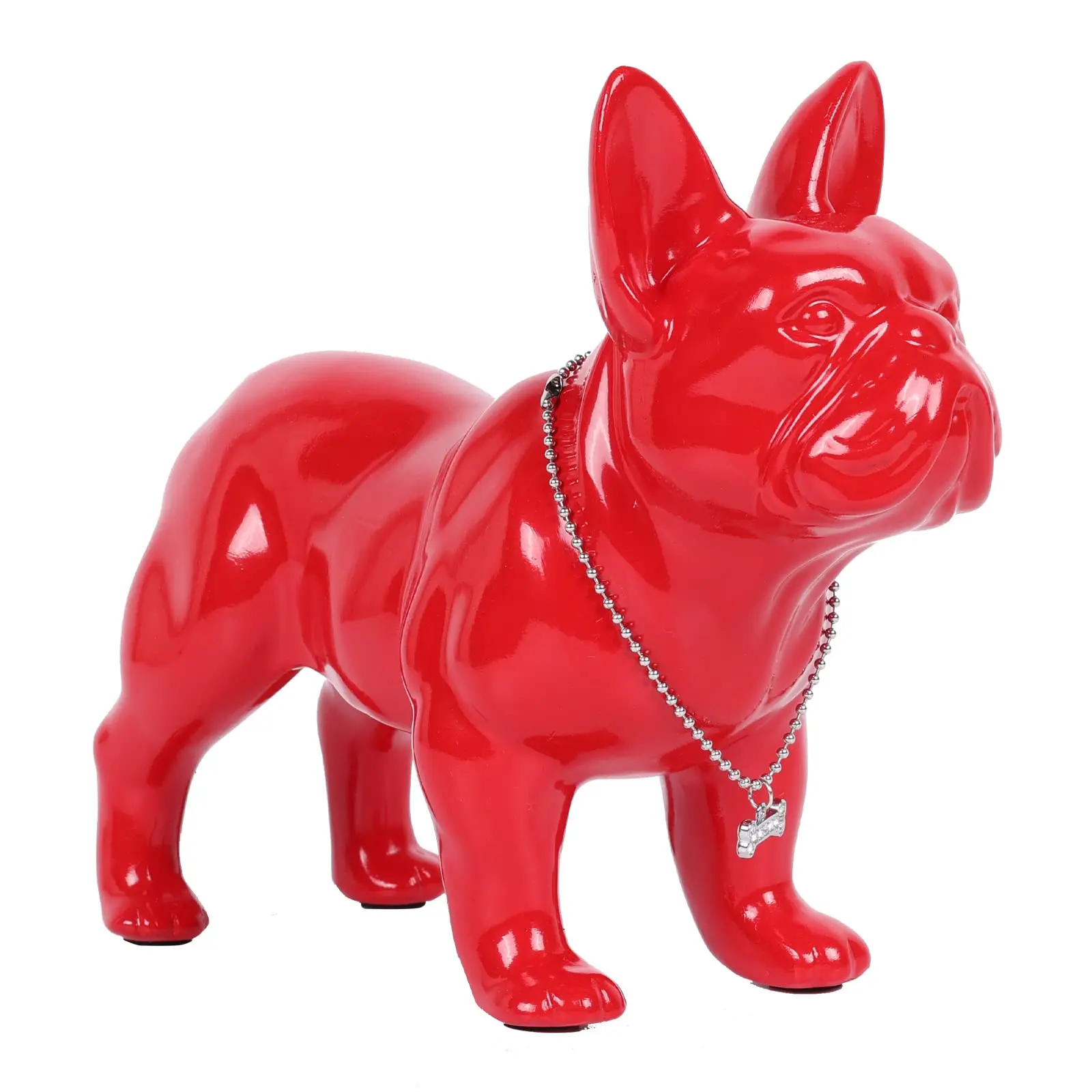 Resin French Bulldog Statue Gifts French Bulldog Sculptures Home Decor Desk Decorations Black Table Decor