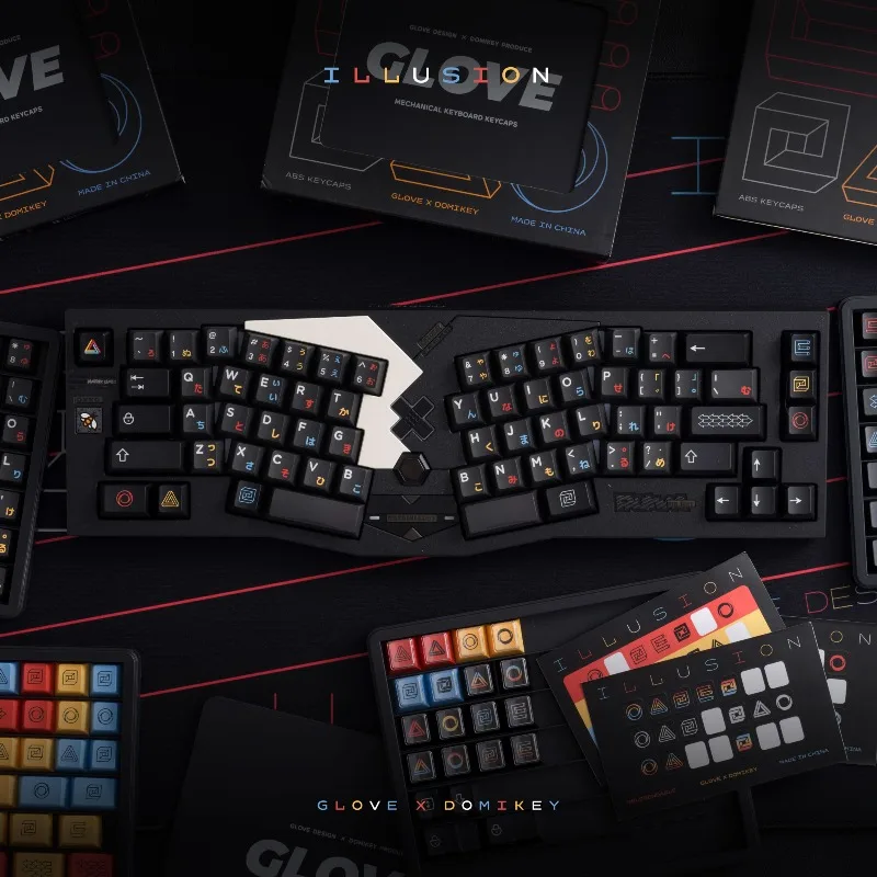 أغطية مفاتيح ذات طابع الوهم، مجموعة أغطية مفاتيح DOMIKEY Glove ABS Doubleshot للوحة المفاتيح الميكانيكية MX Switch #4