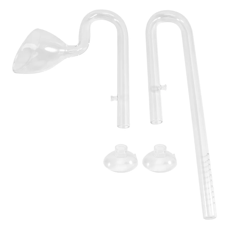 AT44-16 Mm Aquarium Glass Inflow Outflow Lily Pipe Tube Fish Tank Aquatic Water Plant Canister Filter Suction Cup Hose Set