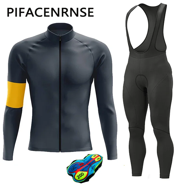 

New Spring /Autumn Long Sleeve Cycling Jersey Set MTB Bicycle Clothing Maillot Ropa Ciclismo Mans Bike Clothes Cycling Set