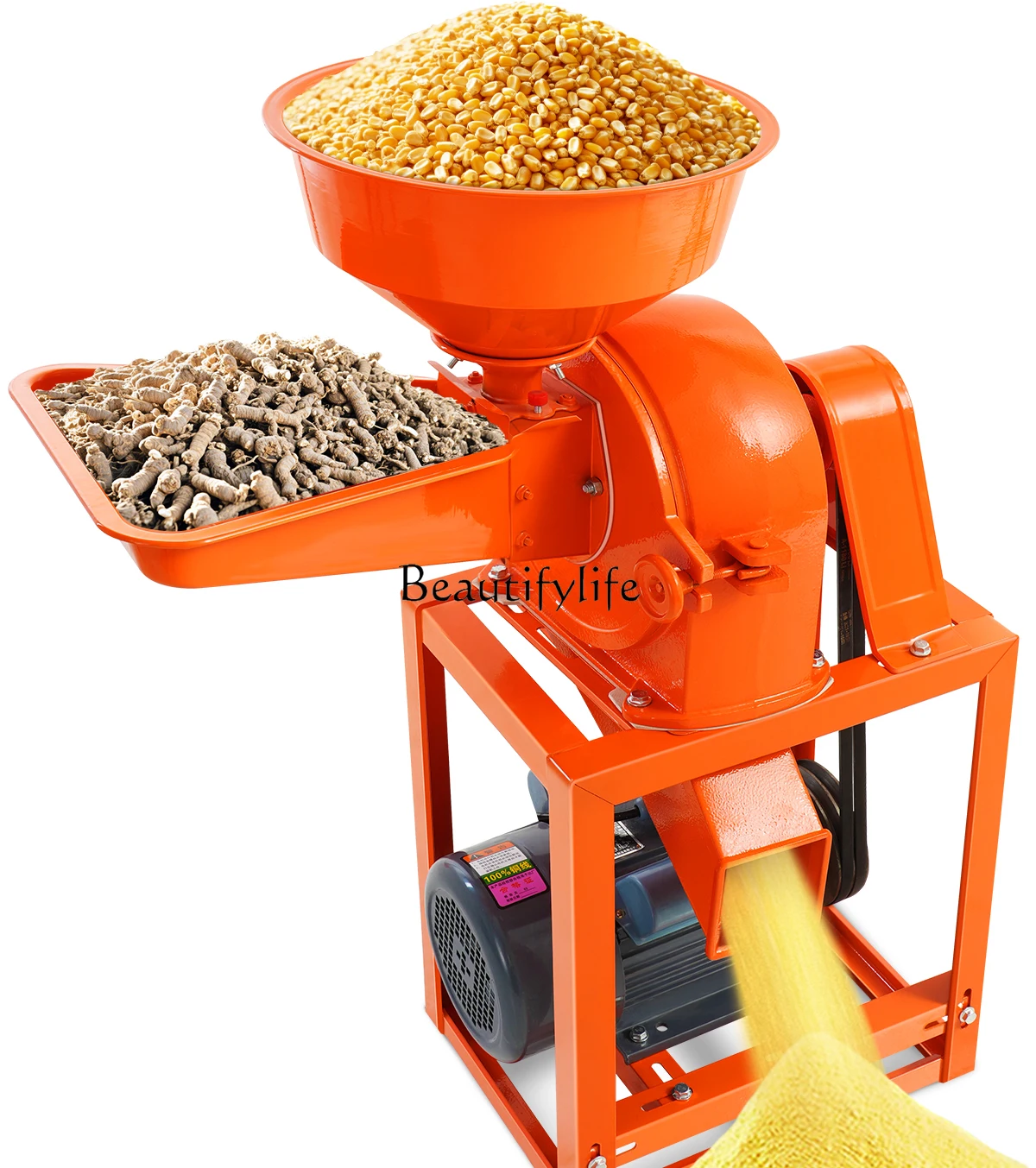 

YJ15 Corn crusher Household small multi-functional crusher Commercial grain grinder Thickened and enlarged