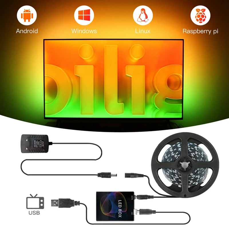 5V USB LED Light Strip For Under Cabinet Lighting Under Bed Light TV Backlight Bedroom Home DIY Lighting EU Plug