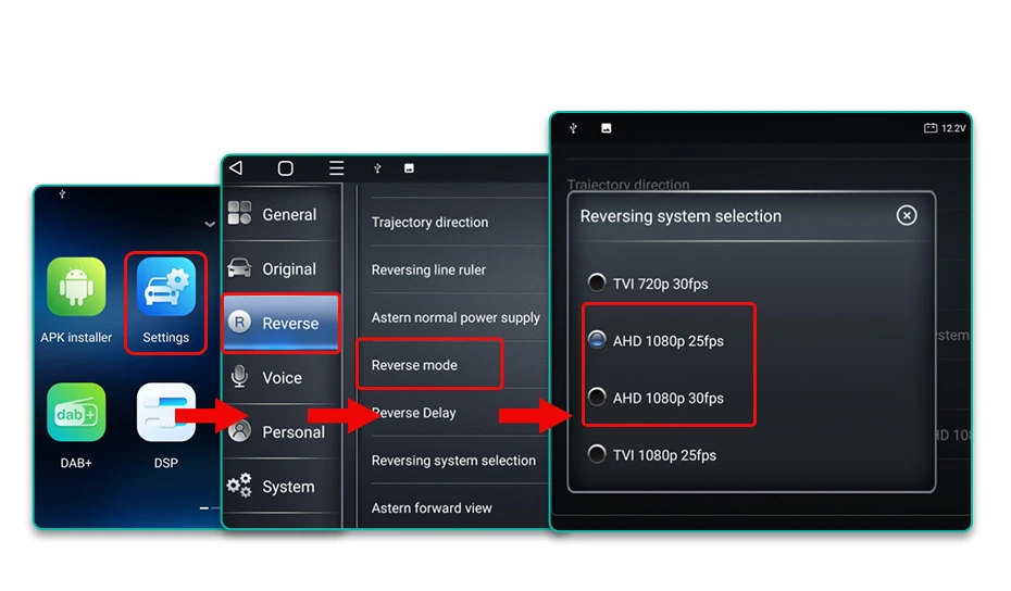 Auto-Rückfahrkamera AHD 1080P Radar-Alarm Wasserdicht 145° ° Weitwinkel-Rückfahrkamera mit KI-Intelligenz – Detail 13