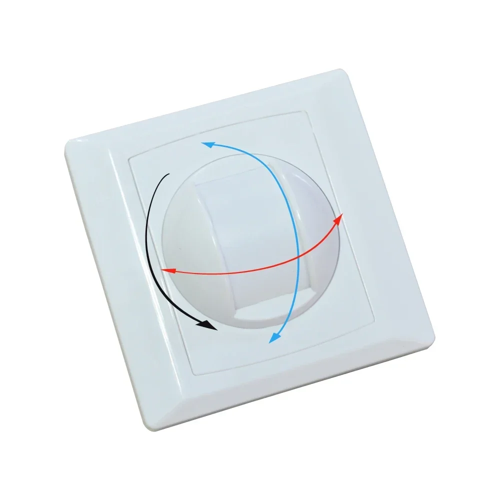Wall Mounted or Ceiling 15° Curtain PIR Motion Sensor Wired Infrared Detector NC/NO Relay Output Optional Smart Home Lamp Switch