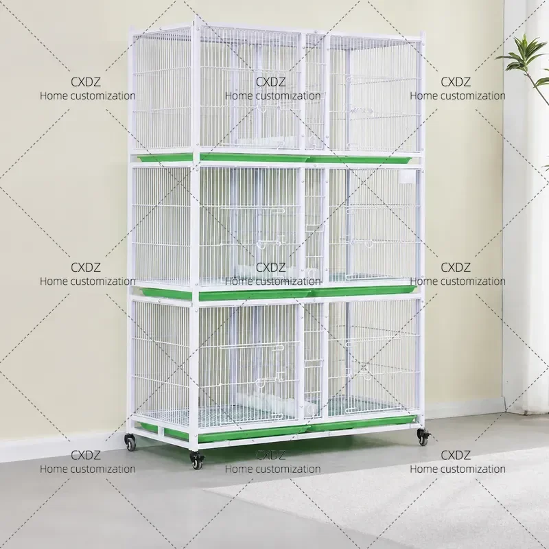 Galvanized Steel Pigeon Cage Anti Weasel Bold Encryption Public Shed Breeding Pairing Cage for Parrots