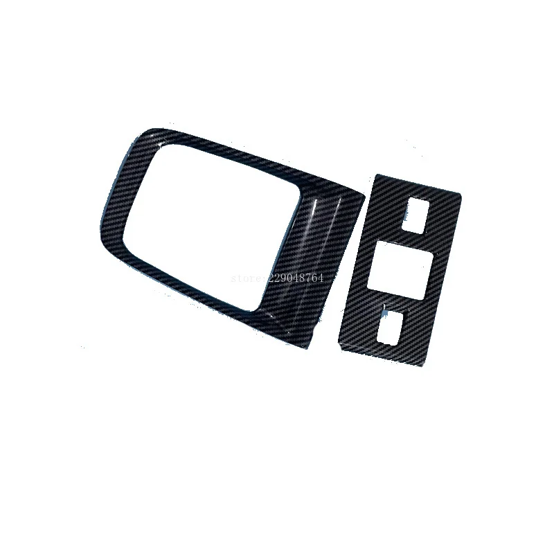 LHD RHD For subaru WRX WRX STi 2014-2019 ABS Carbon Automatic Gear Shift Box Gearbox Handbrake Cover Trim Car Styling - view 6