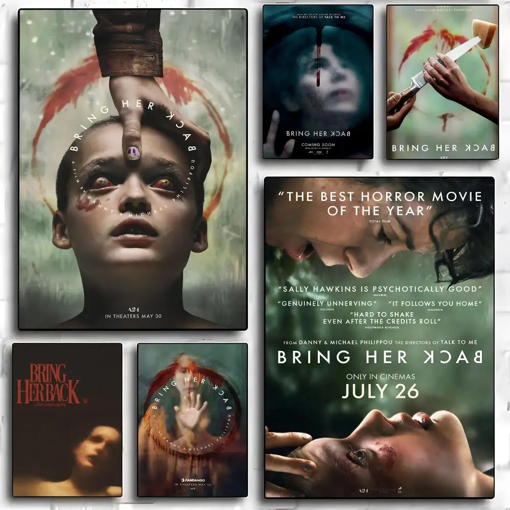 Bring Her Back Movie Poster HD Art Sticky Wall Room Decor Home Waterproof Home Living Bar Aesthetic Decoration