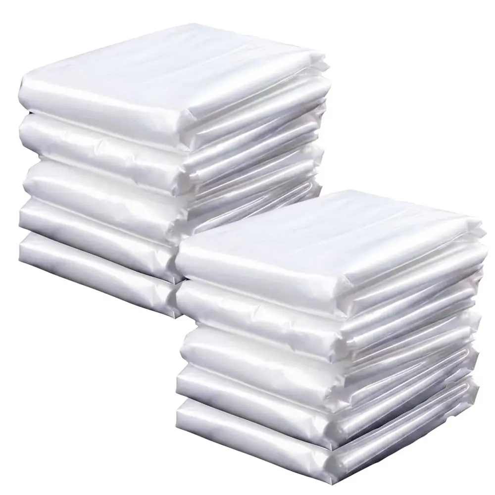 10pcs PE Large Bucket Liner Bags Thickened Leak Proof Barrel Bags Transparent Grains Storage Bag