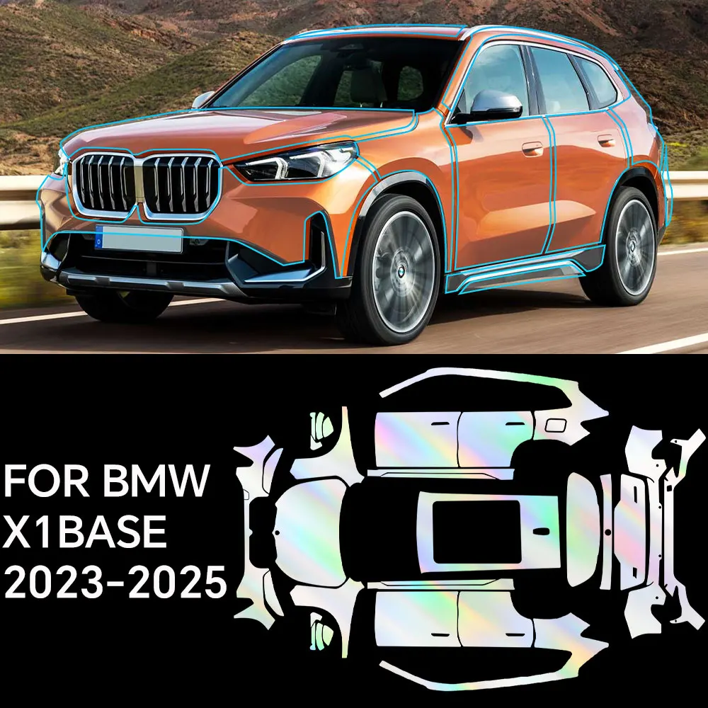 

For BMW X1 U11 Base 2023 Full Vehicle Clear Bra PPF Paint Protection Film 9Mil TPU Transparent Anti Scratch Car Wrap Film