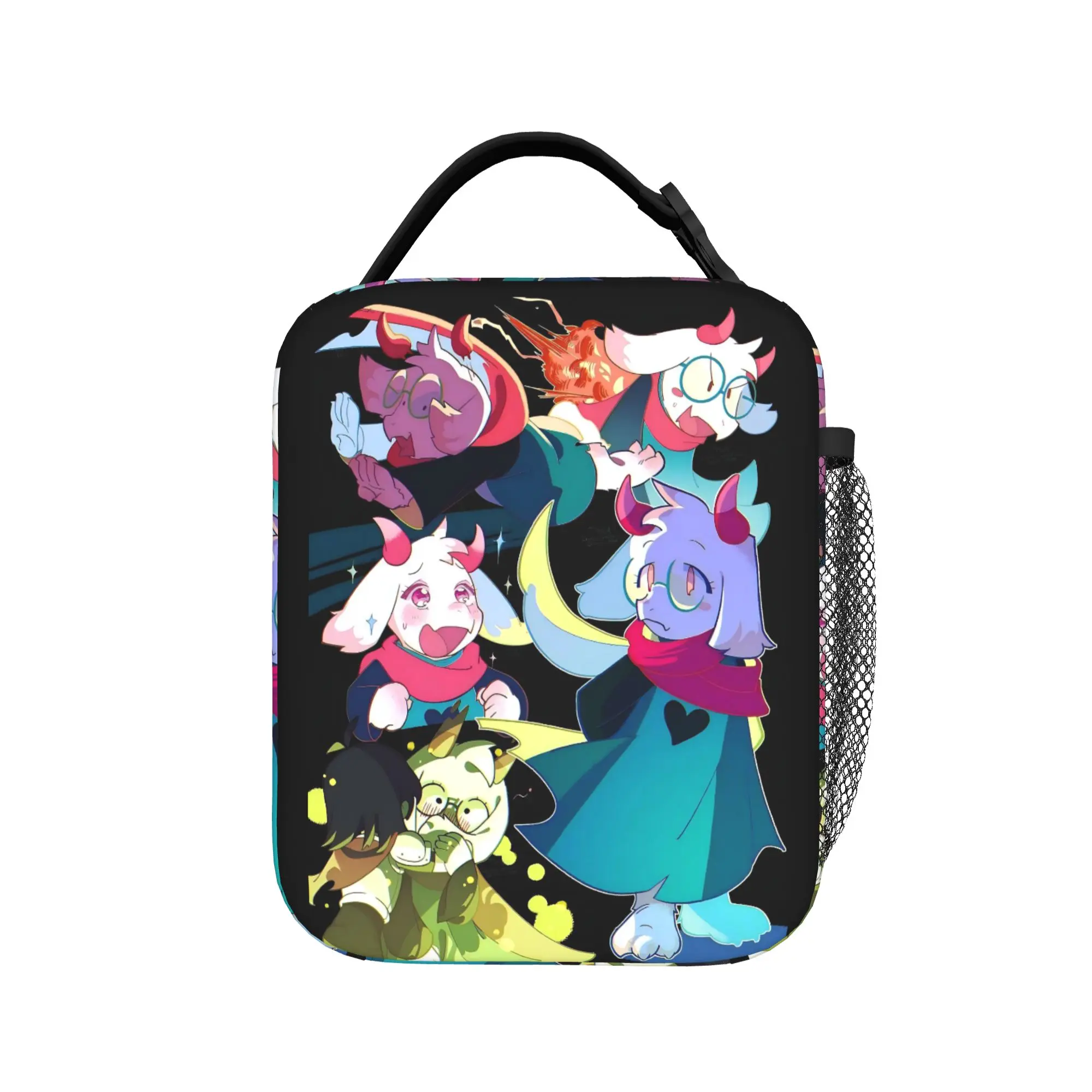 Deltarunes Ralsei Video Game Insulated Lunch Bags Portable  Reusable Thermal Bag Tote Lunch Box School  Picnic