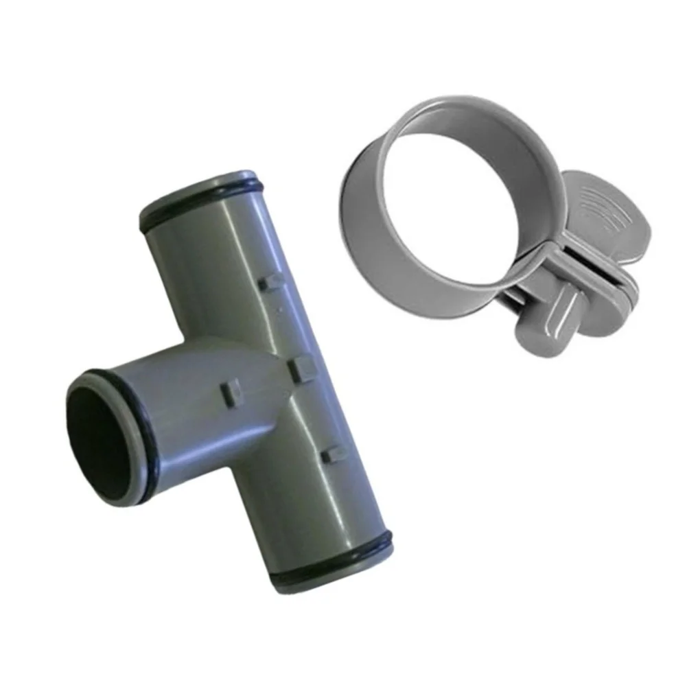 P6362 T-Joint Hose Connector and P6For 124 Hose Clamps for For 1 For 1/4 Inch Hoses Compatible with For INTEX and Pools