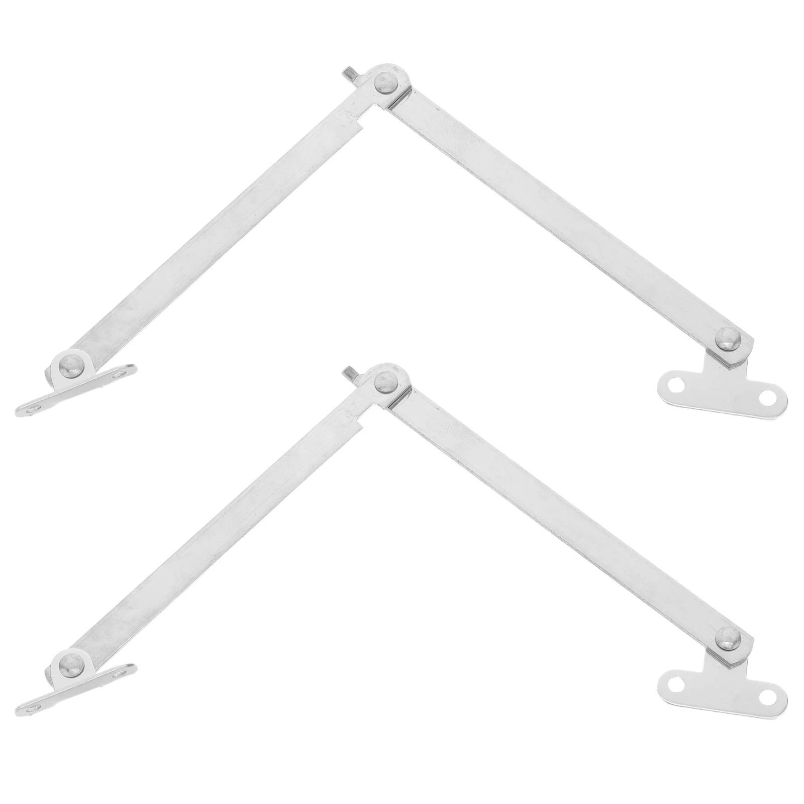 2 قطعة قابل للتعديل الفولاذ المقاوم للصدأ للطي خزانة مفصلات غطاء دعم نظام للخزائن الأدراج خزائن خفيفة الوزن المحمولة #1