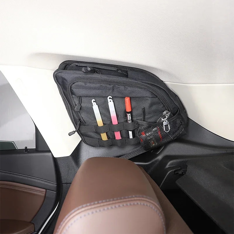 

For BMW X1 U11 2023-2025 Black Oxford Cloth Car Trunk Side Window Bag Storage Bag Multifunctional Travel Bag Car Accessories