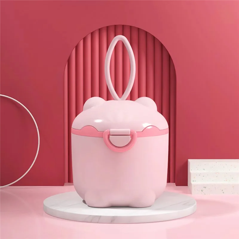 AINY-Multi-Functional Baby Milk Powder Dispenser, Portable Storage Container With Sealed Grids For Rice, Flour, And Snacks