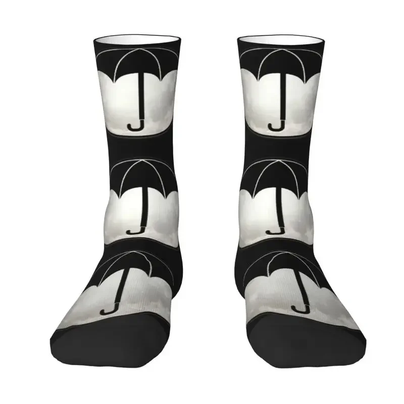 Cute Printing The Umbrella Academy Light Moon Socks for Women Men Stretch Summer Autumn Winter TV Show Crew Socks