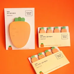 Carrot Memo note Cute Cartoon For The Notebook Paper Can Stick Creative Message Note  N times Cute Stationery For Students