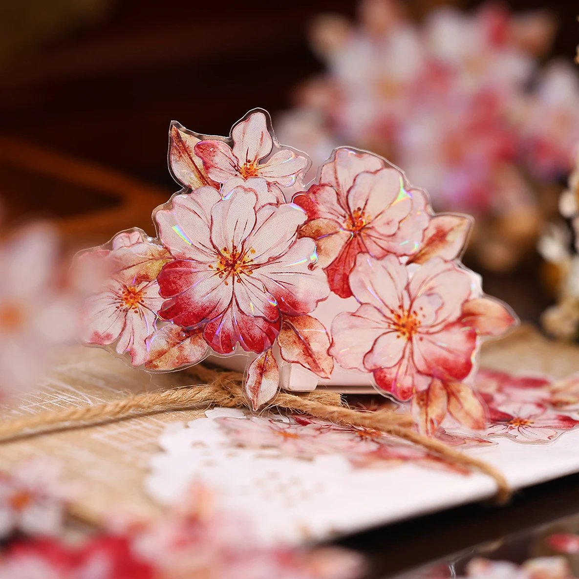 

XiaoBai новая красная цветочная ПЭТ-маска васи лента BulleJournal Layouts