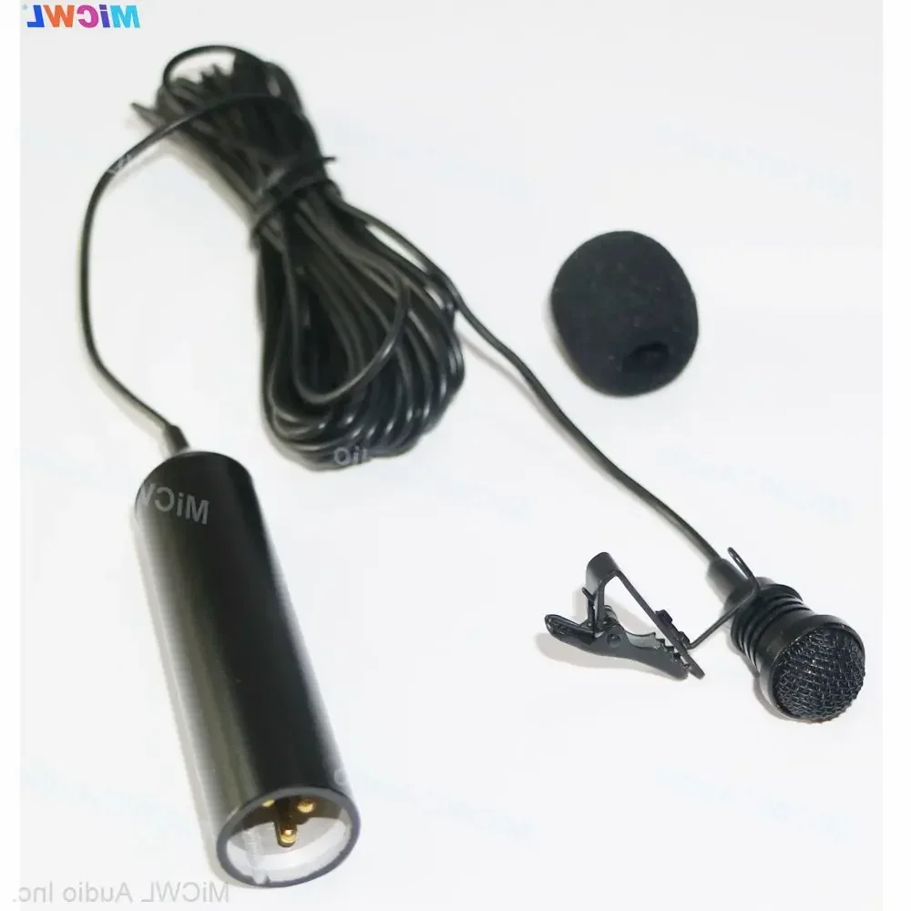 

XLR-Phantom 48V Lavalier Cardioid Microphone For Sound Audio Mixer Mixing Console On Stage Performance Studio Karaoke