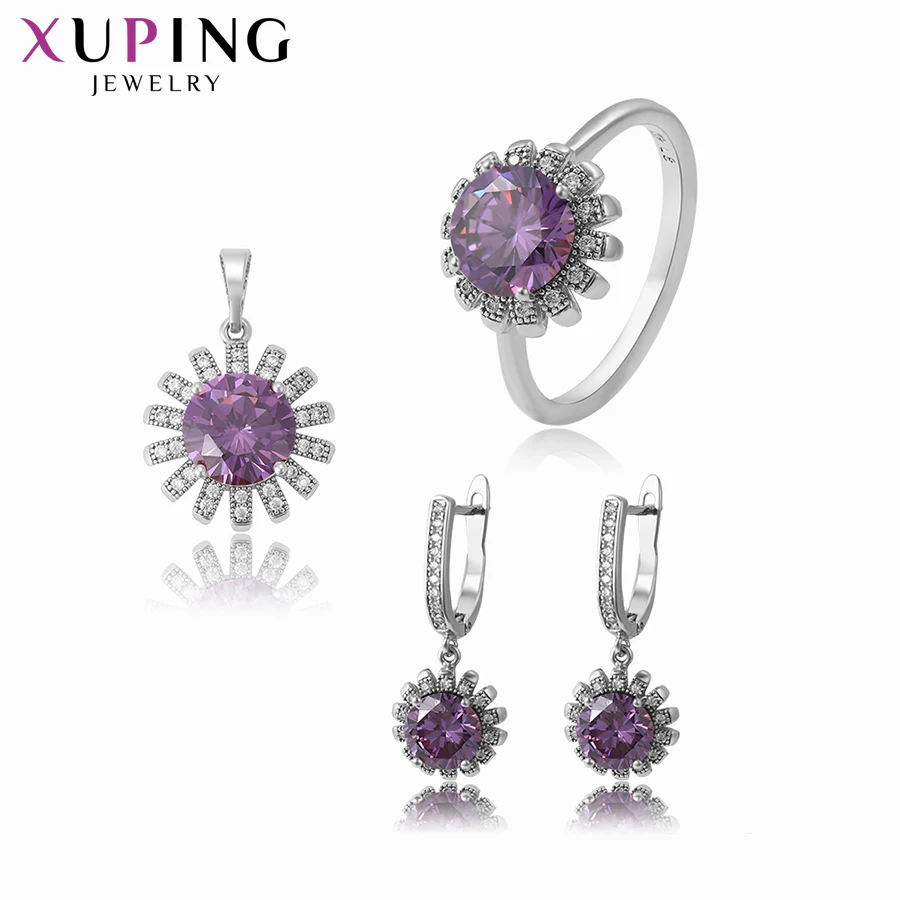 Xuping Fashion Temperament Set for Girl Women Sweet Jewelry Sets Gift 63085