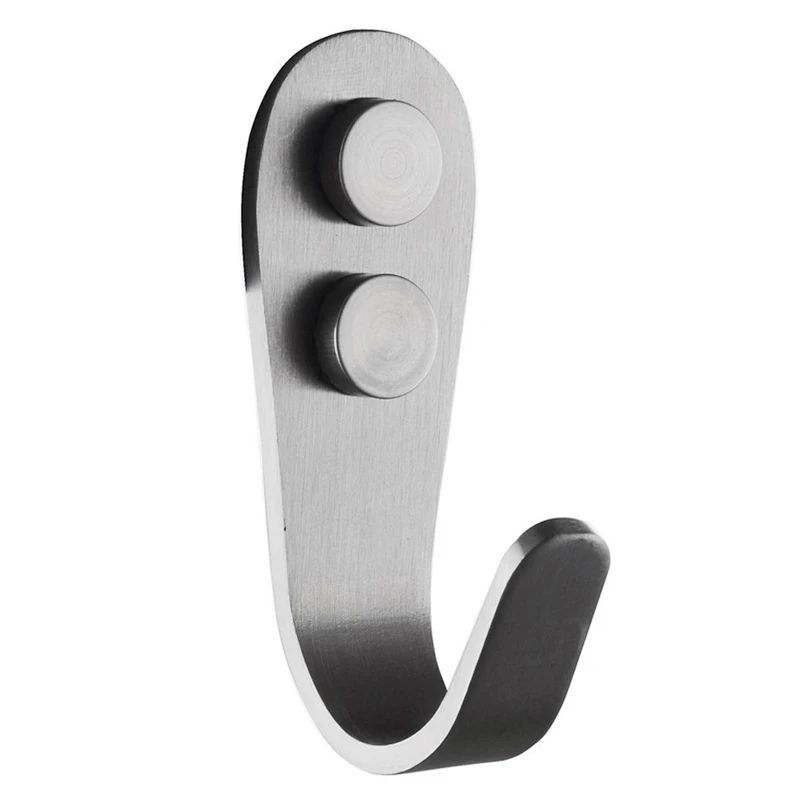 5 Pcs Stainless Steel Organizer Hook Bathroom Hook Rustproof Kitchen Utensil Utility Hanger Metal Wall Mount
