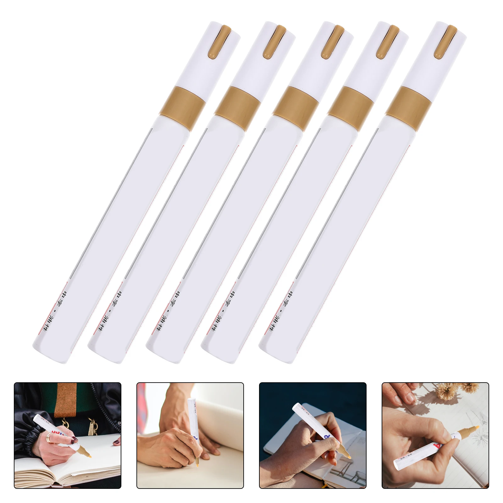 

Plastic Paint Pens Gold Graffiti Color Markers Painting for Office Smooth Waterproof