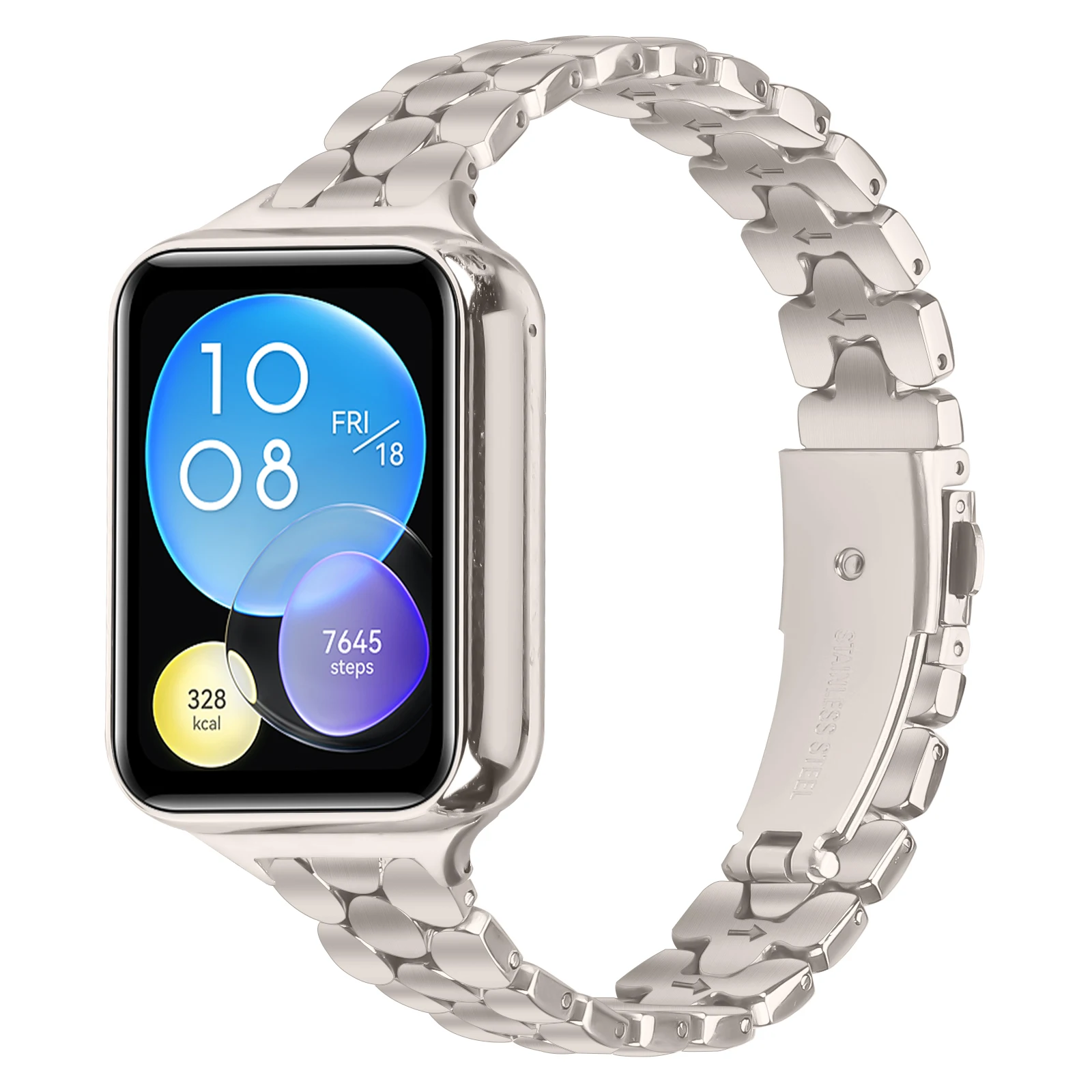 Stainless Steel Strap For Xiaomi Redmi Watch 4 5 Smart Watch Band Metal Three-Beads Bracelet Correa For Mi Band 8 Pro 9Pro