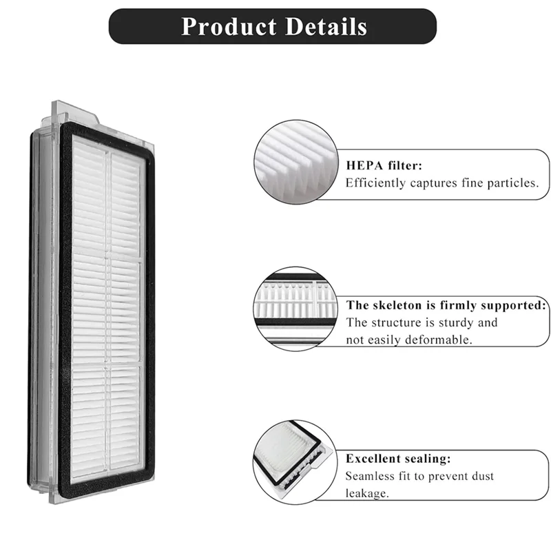 ¡Promoción! Filtros HEPA para Roborock Qrevo S/Qrevo Curve/Qrevo Pro/Qrevo Plus/Qrevo Maxv/Qrevo Edge piezas de vacío