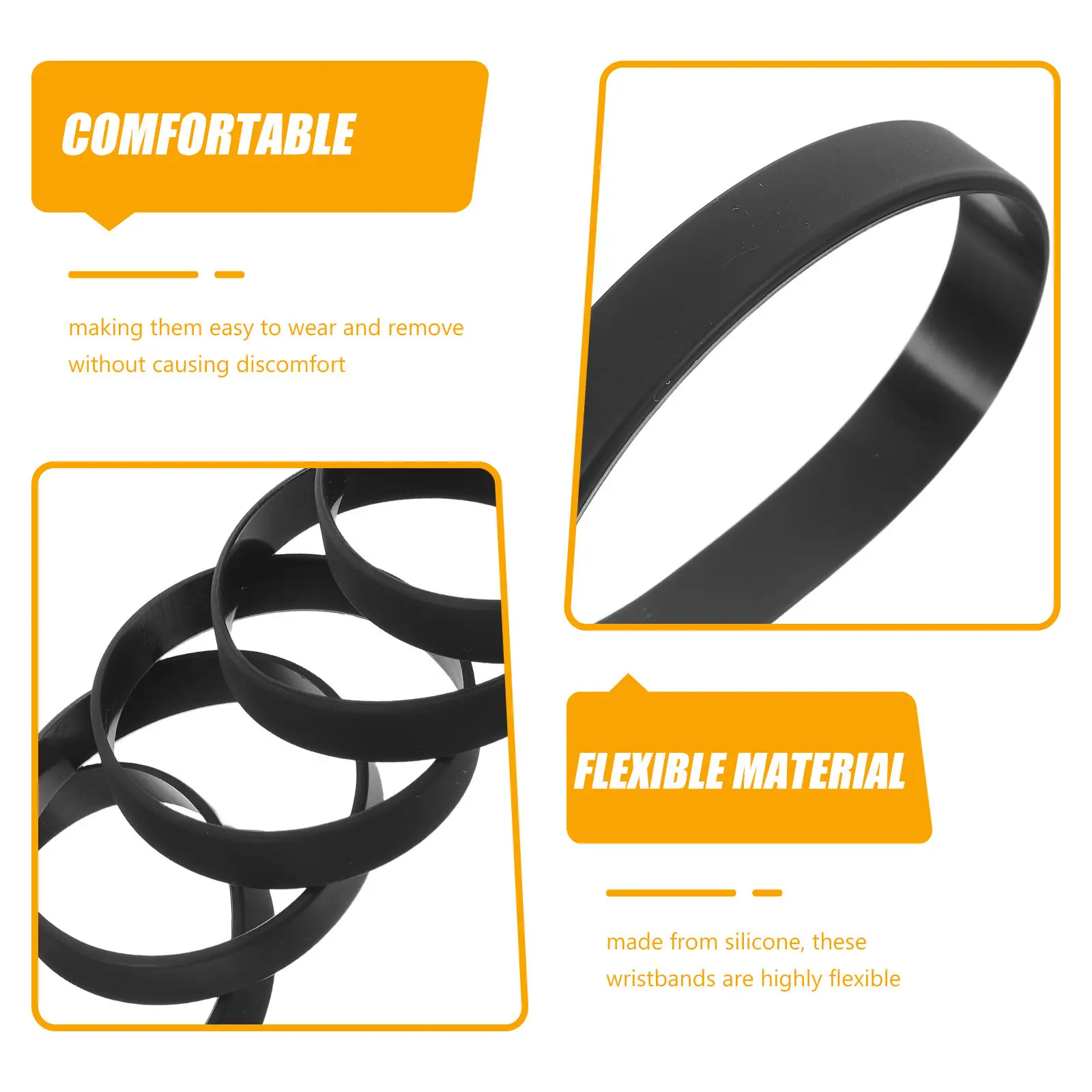 25Pcs Silicone Sports Wristbands Comfortable Snug Fit Vibrant Solid Colors Wristbands for Men Women Events Festival