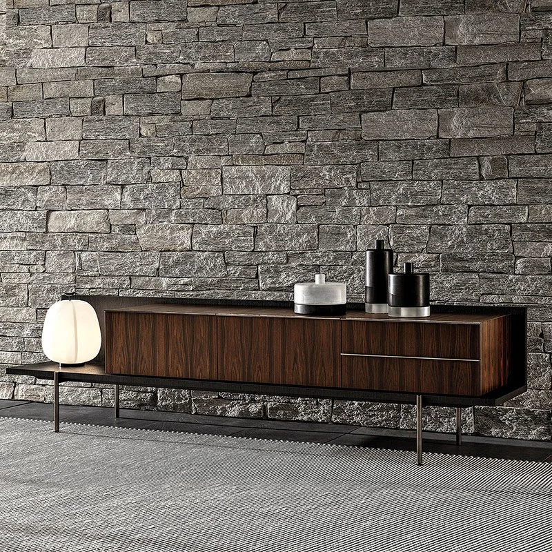 

Nordic Minimalist Tv Cabinet Brown Long Storage Living Room Tv Cabinet Luxury Modern Designer Fernsehr Schrank Furniture Home