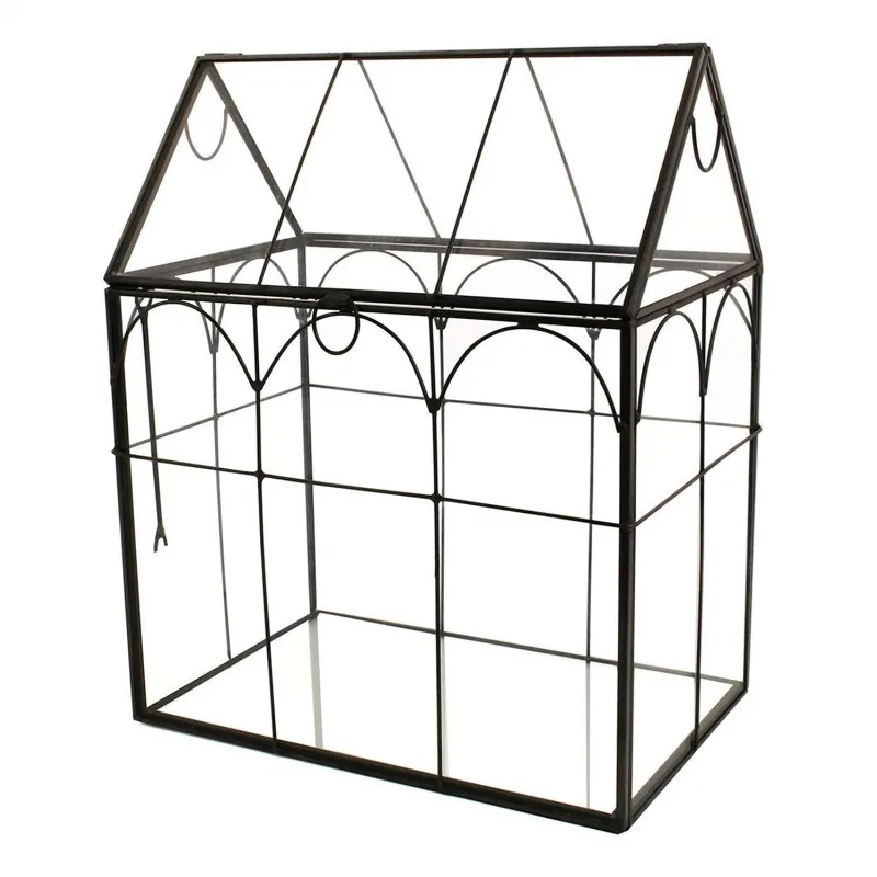 Glass flower house garden glass container