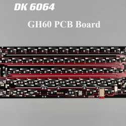 DK6064 PCB Board for Mechanical Keyboard Wireless Bluetooth Tri-mode ISO ANSI Hotswap PCB Support VIAL for GH60 Keyboard