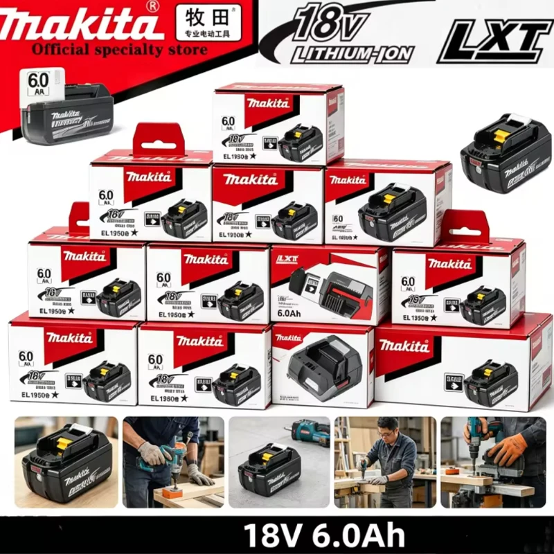 Batteria 18V BL1820B 2Ah 6Ah 9Ah, batteria originale ricaricabile agli ioni di litio per utensili elettrici, sostituzione della batteria Makita 18V.