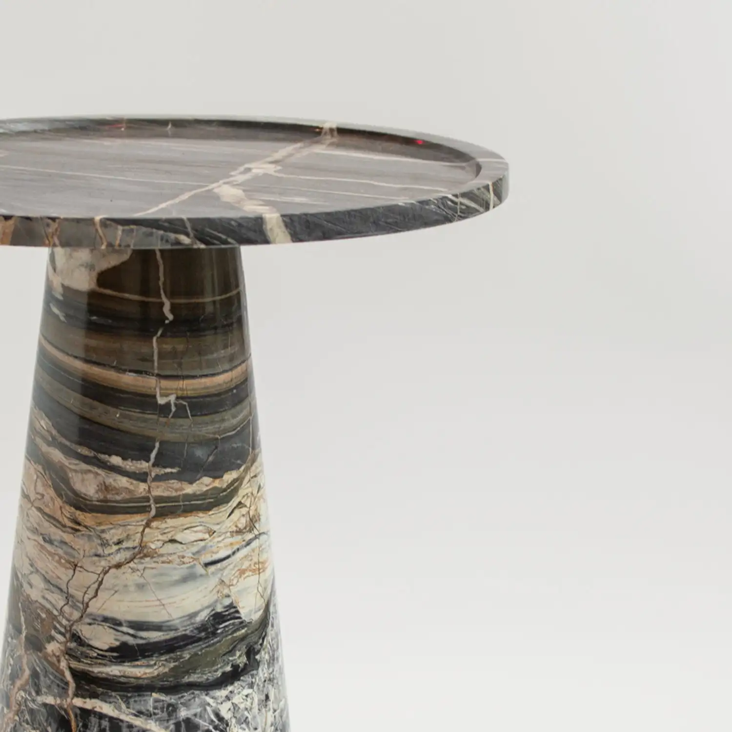 Customized Natural Stone Furniture Marble Bedroom Bedside Table Living Room Calacatta Viola Marble Side Table