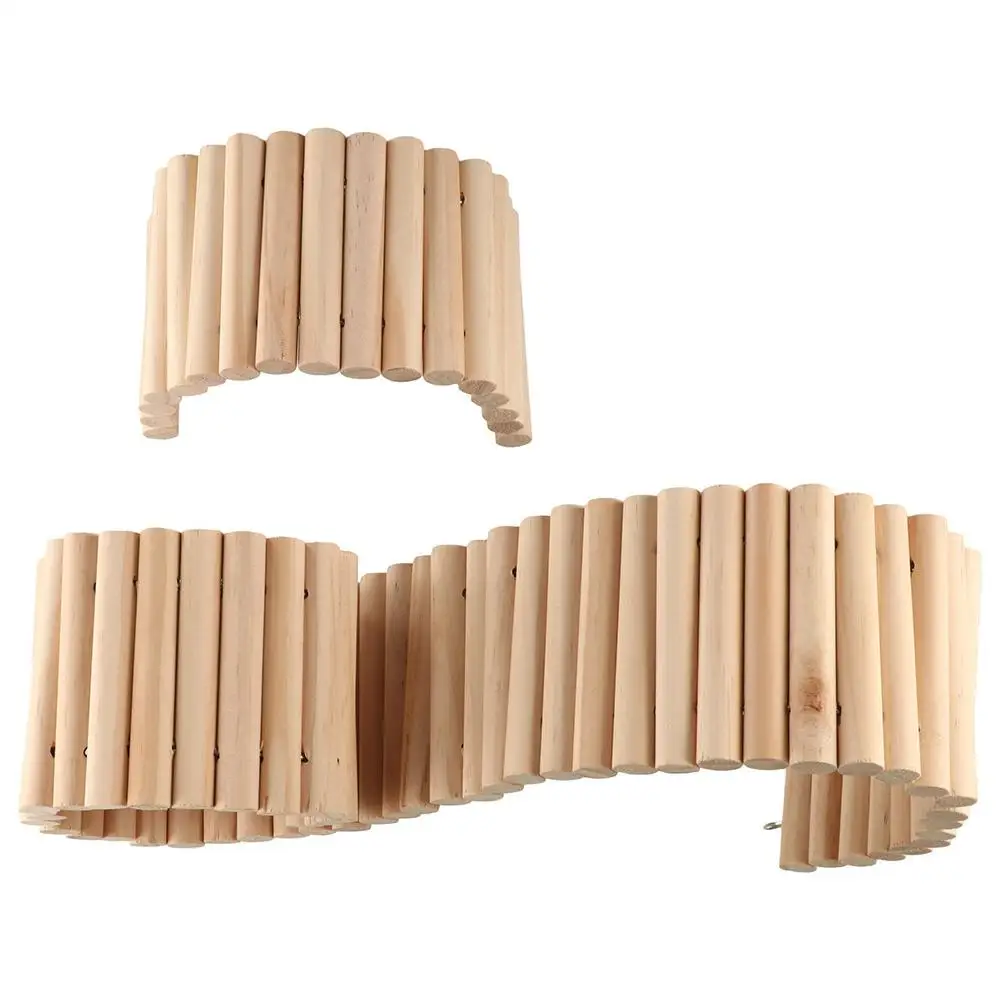 Wooden Hamster Climbing Ladder Multifunctional Bendable Hamster Suspension Bridge Cage Decoration Wire Series Connection