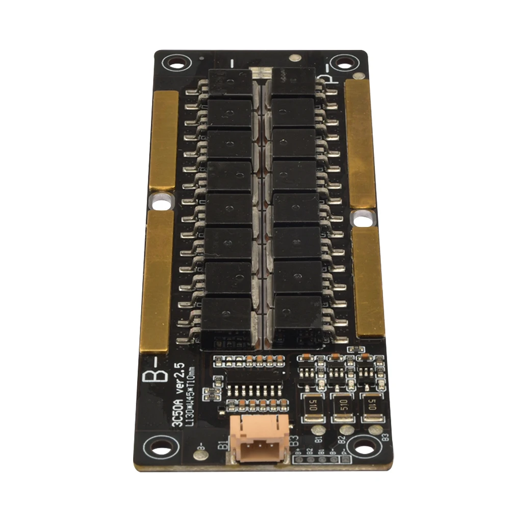 BMS 3S 12.6V 50A Li-ion Lithium Battery Charge Protection Board with Balance PCB PCM For E-bike Escooter 18650 Cells Charging