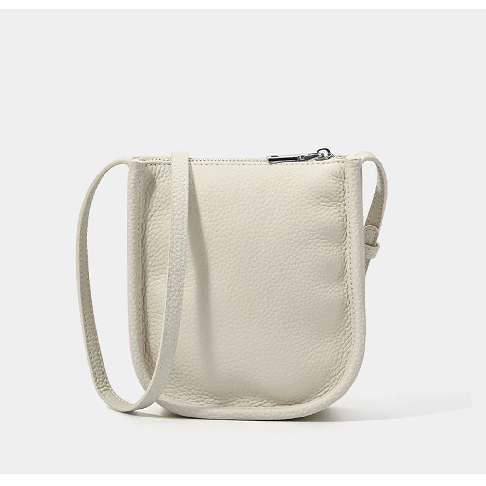

New Fashion Bag Genuine Leather Phone Niche Fashion Small For Women Hih-end Casual Simple Versatile Portable Shoulder Crossbody