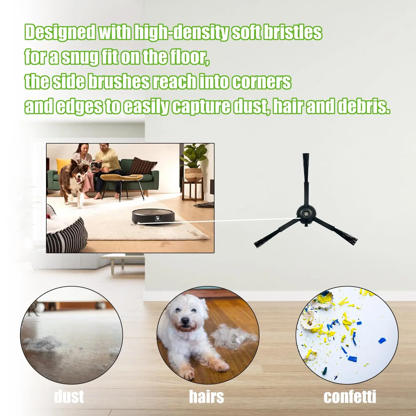 استبدال فرشاة جانبية لـ Roborock S8 S8+ S8 Pro Ultra,Q Revo,Q5 Q7 Q7Max Q8 Max,S7 S7 Max Ultra S7 MaxV S6 S6 Pure S5 S5 Max S #4