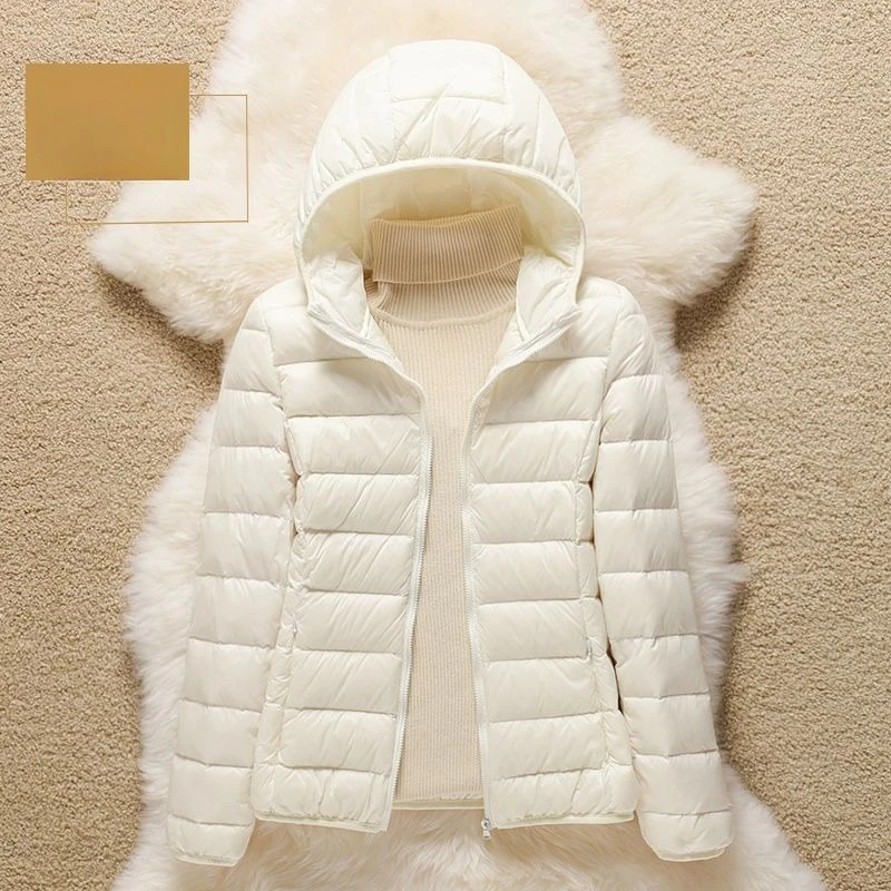 Frau Hohe Qualität Ultra Licht Weiße Ente Unten Jacken Frauen Langarm Parkas Weichen Stoff Kurze Tops Mantel Windjacke S-4XL