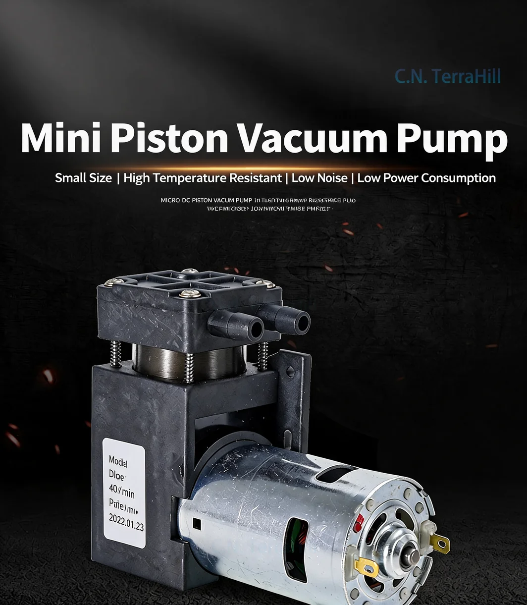 Single Head Micro Diaphragm Vacuum Pump, Food Grade Air Pump 12V/24V, 4402PM Air Pump for Inflation and Deflation