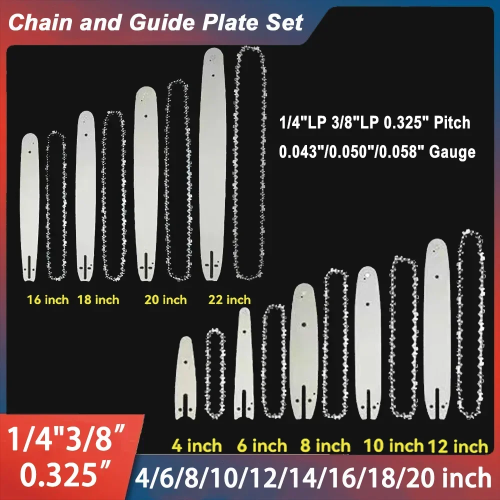 Chainsaw Blade 4/6/8/16/18/20 Inch 1/4