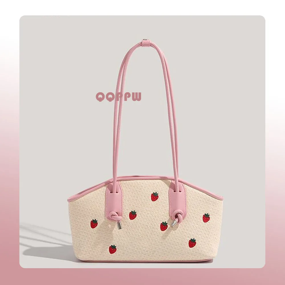 

Версия Ins, милая тканая сумка, женская новая соломенная сумка для отдыха на море, модная свежая и универсальная сумка на плечо