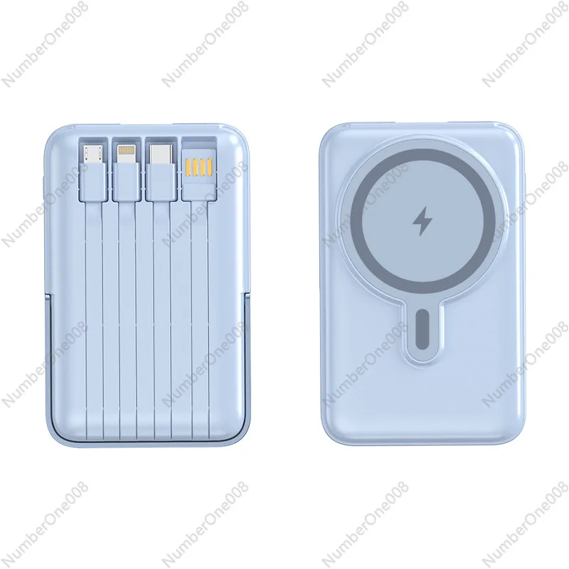 

Magnetic Charging Power Bank with Stand - Built-in Cable for Apple Devices