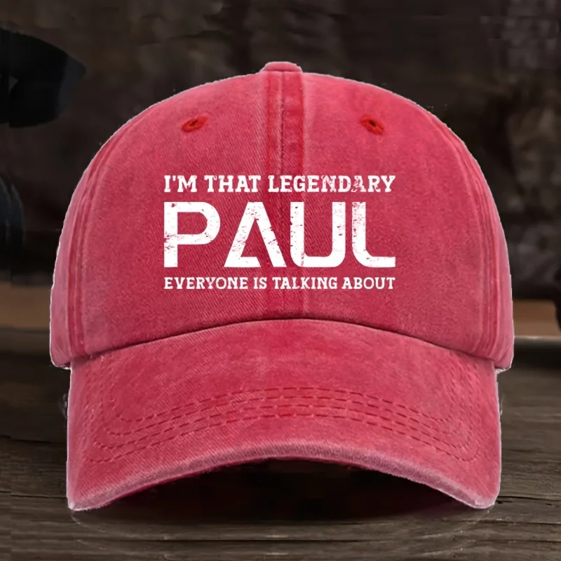 Men's Vintage Baseball Cap - Adjustable Snapback Hat with 