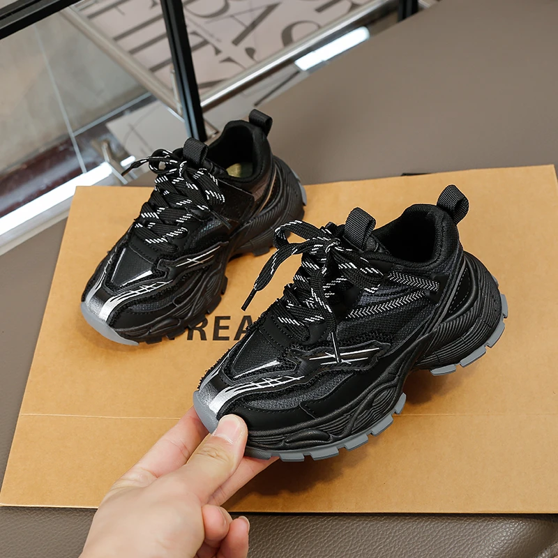 Unisex Kids Platform Casual Shoes 2026 New Winter Toddler Breathable Sports Sneakers Soft Sole Fashion Versatile School Footwear