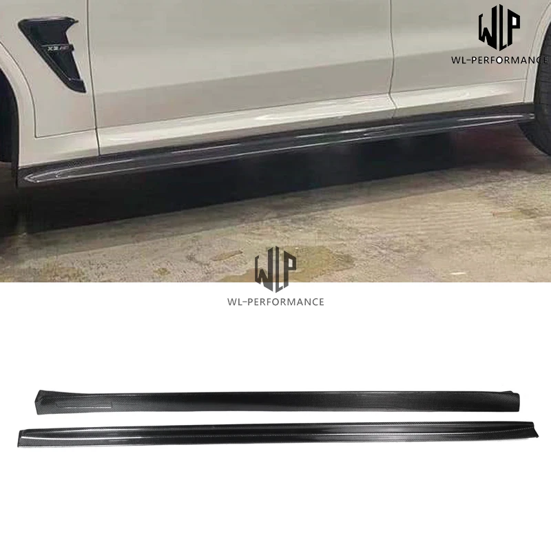 3D Style Side Skirts High Quality Carbon Fiber Durable Car Body Kit for BMW X3M F97 F98 2019 UP