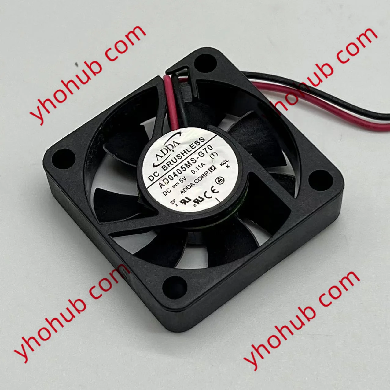 

ADDA AD0412HS-G70 DC 12V 0.10A 2-wire 40x40x10mm Server Cooling Fan