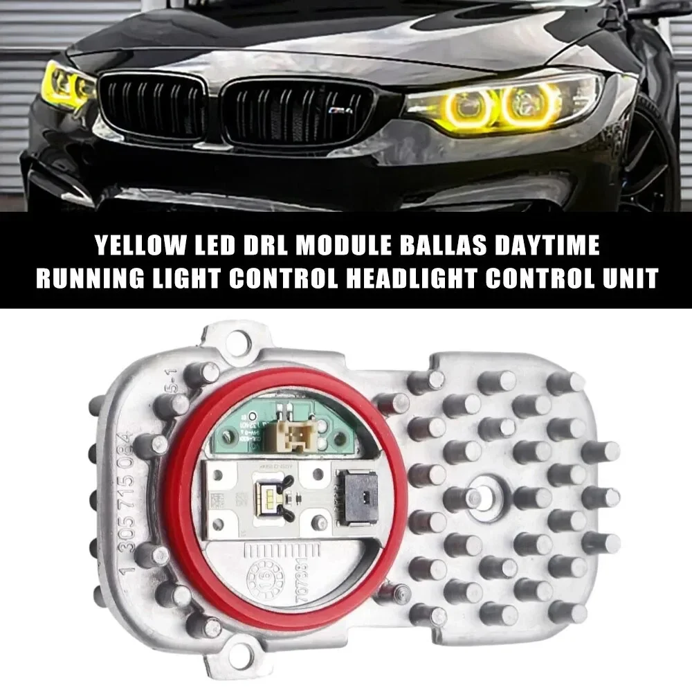 1Pcs Headlight Insert DRL Daytime Running Light Module Angel Eyes LED 63117263051 for BMW 3 4 6 Series X3 X5 X6 F25 E70 E92 F33