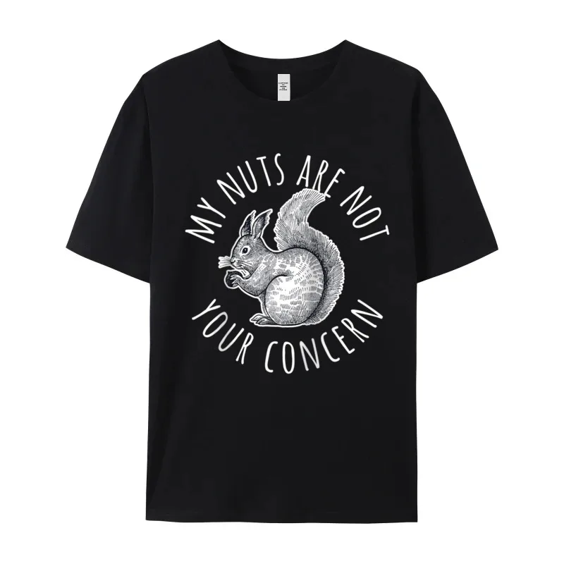 My Nuts Are Not Your T Shirts Latest Short Sleeve Printed On 100% Cotton Crewneck Adult Tops & Tees Graphic Tee-Shirts Christmas