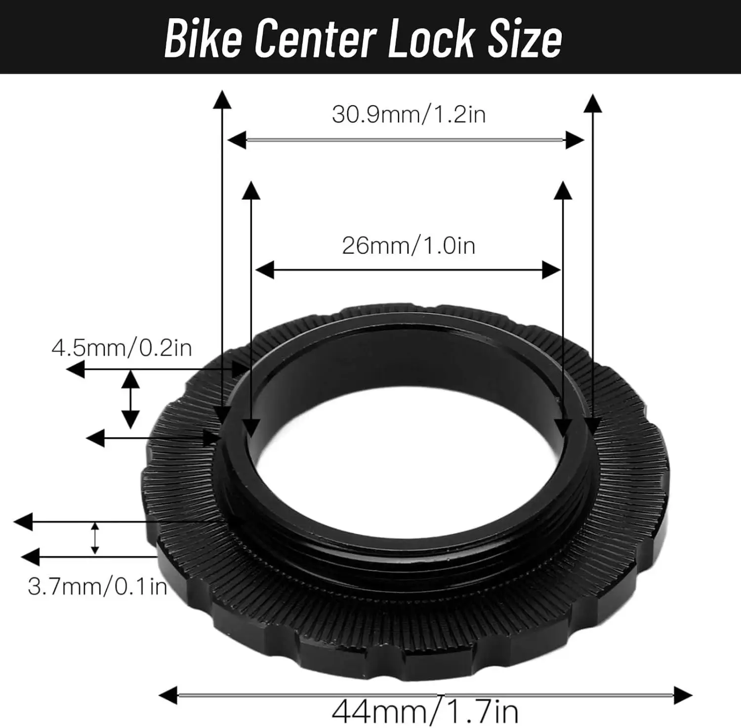 جبل مركز قفل العجلات محور قفل القرص غطاء 12/15/20 مللي متر رمح Centerlock القرص الدوار Lockring