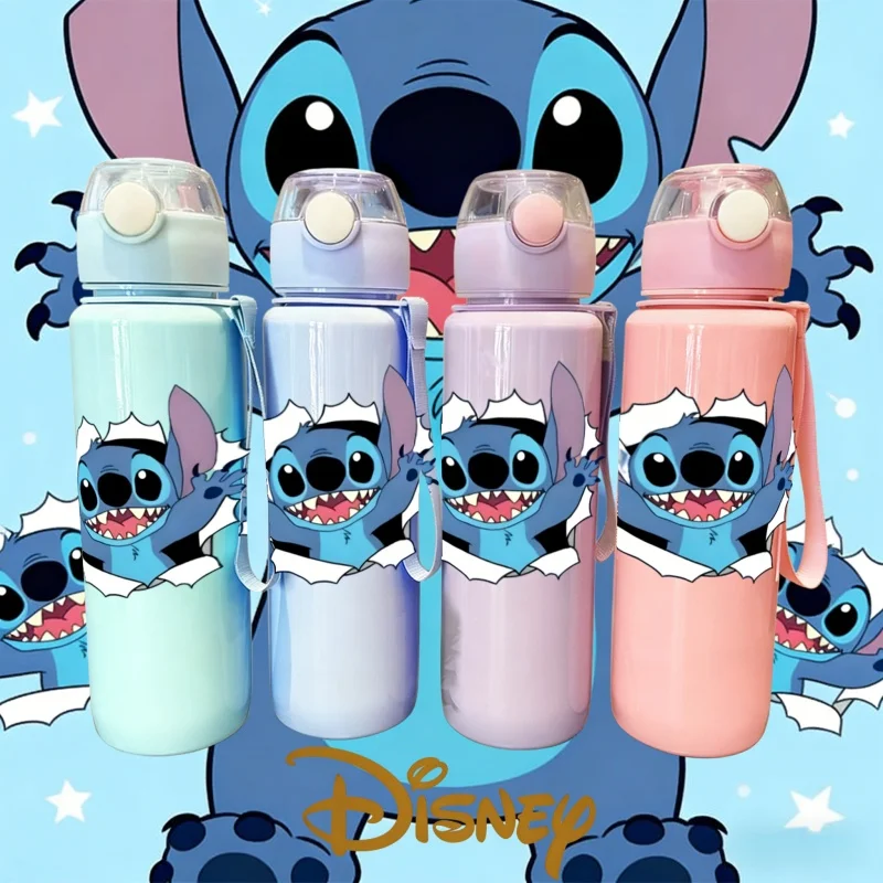 

3D Printed Disney Stitch Cartoon Collection Water Bottles: Cute Cartoon Design,Leak-Proof,Perfect for Disney Fans, Adults, Kids